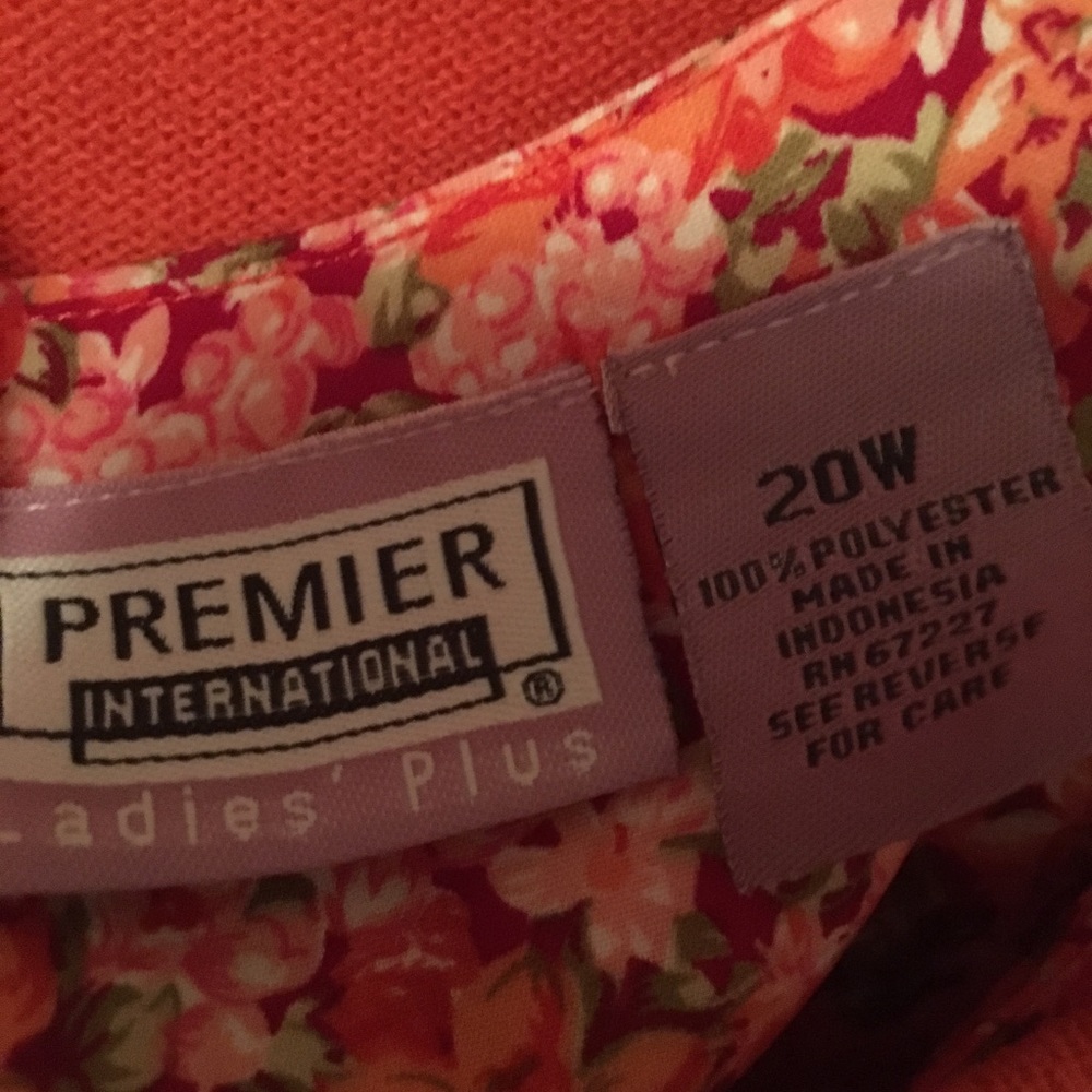Women's Orange Floral Two-Piece Dress Set - Picture 4 of 8